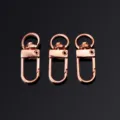 Mosquetones de metal oro rosa llaveros ganchos accesorios de herrajes para bolsos correas. - Hebilla de Puerta / Rosa oro