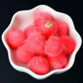 16mm pink faux mink fur pom pom charms pendants DIY jewelry making earring necklace crafts - 10 Pieces/Pack / Watermelon red