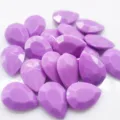 Purple teardrop acrylic rhinestones resin candy color DIY accessories for phone case shoes - Light Purple