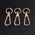 Mosquetones giratorios dorados para bolsos y llaveros accesorios de metal juego de tres - Hebilla de placa / Oro KC