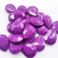 Purple teardrop acrylic rhinestones flatback resin crystal beads for DIY phone cases - Deep purple