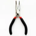 Mini needle nose pliers for jewelry making, DIY wire wrapping, and fine craft works. - Bent Nose Pliers