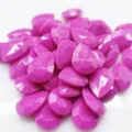 Acrylic teardrop pointed bottom rhinestones candy color DIY accessories for phone case. - Rose Red