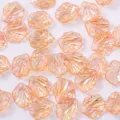 Cuentas de pétalos de color AB para accesorios de pelo DIY y manualidades hanfu - Naranja Amarillento AB