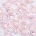 Cuentas de pétalos translúcidos rosas, dijes de concha de resina AB para joyería DIY. - 50 g aprox. 100 uds. / Rosa AB