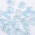 Cuentas de pétalos iridiscentes azul claro acrílico DIY fabricación de joyas accesorios - Azul Lago AB