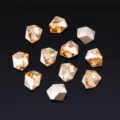 12Stk spitzboden facettierte kristall diamanten DIY handy nagelkunst strasssteine deko - Goldchampagner