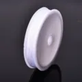 White jade cord spool for DIY handmade bracelets, weaving ropes, and jewelry making accessories. - White