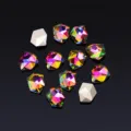12 Stk. Farbverlauf Kristall Strasssteine Schwert Form Nagelkunst DIY Deko Charms - Mehrfarbig