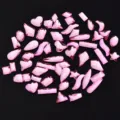 Hellrosa flache Glas-Strasssteine gemischte Formen Nagelkunst Diamanten fur DIY Handwerk - Gemischt / 20er Set / Hellrosa
