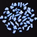 Strasssteine für Nageldesign, gemischte Formen flache Rückseite glänzende DIY Dekorationen 20Stk - Gemischt / 20er Set / Blau