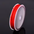 Red nylon cord for DIY jewelry making, braided bracelet string, 72# jade thread spool. - Red