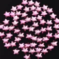 Hellrosa Stern Flachrücken Nagel Strasssteine K9 Glaskristall Charms für DIY Nagelkunst - 5mm Stern / 20er Set / Hellrosa