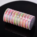Multicolor 0.8mm Jade Cord Thread Roll for DIY Jewelry Beading Craft Making Necklace Rope - Rainbow
