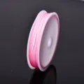 Pink Nylon Jade Cord Thread for DIY Handmade Bracelets Weaving Accessories 10 Meters - Pink