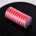 Red jade cord for DIY craft jewelry making 0.8mm handmade weaving bracelet necklace thread. - Red