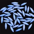 Blaue spitze flache Nagel-Strasssteine, glitzernde Kristall-Edelsteine für Nagelkunst Designs. - Navetteschliff / 20 Stück/Packung (3x11mm) / Blau