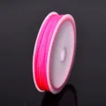 Pink 72 Jade Cord Nylon Thread for DIY Jewelry Bracelet Weaving Handcraft Making 10m - Rose Red