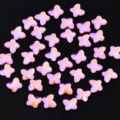 Laser roze vlinder nagel strass steentjes, platte kristal edelstenen voor DIY kunst 20st - Vlinder / 6x7mm 20 Stuks/Verpakking / Laser Roze