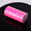 Pink jade line for DIY handmade beading, weaving cord, 0.8mm diameter crafting material. - Rose Red
