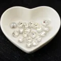 Clear Crystal Rhinestones Nail Art Square Glass Gems DIY Craft Jewelry Accessories - 8mm 20Pcs / White
