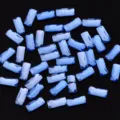 Blaue rechteckige Nail-Art Strasssteine flache Kristall Edelsteine fur Manikure Dekoration - Rechteck / 20 Stück/Packung (3x7mm) / Blau