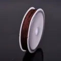 Brown Jade Cord 72 Braiding Thread for DIY Jewelry Making Bracelets Crafting Spool 10M - Dark Coffee