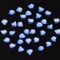 Blaue geformte Strasssteine flache Nagelkunst Edelsteine glitzernde Maniküre Kristall Dekoration - Runde Diamantform / 20 Stück (5mm) / Blau