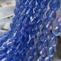 Blue crystal teardrop faceted beads, AB color glass loose beads for DIY jewelry making accessories - Light Blue AB