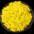 Yellow glass bugle beads for jewelry making, DIY crafts, sewing, and garment accessories. - Jelly Yellow