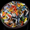 Colorful glass bugle beads 4mm 6mm DIY craft sewing accessories for jewelry making tassels - Random Mixed Colors