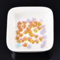 Flache Herz Nagel Strasssteine Aurora Glas DIY Nail Art Zubehör glänzende Dekorationen - Herz (14#) / 5.5x6mm