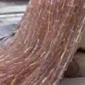 Perline di vetro di cristallo sfaccettate colore AB, perline pagoda lucide per gioielli fai da te. - Rosa Acqua AB