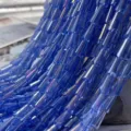 Perline di pagoda in cristallo AB blu elettropiantate accessori gioielli DIY filo - Blu Chiaro AB