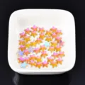 Flache Stern Nagel Strasssteine Aurora Glas Kristalle DIY Nagelkunst Zubehör funkelnde Dekors - Fünfzackiger Stern (1#) / 7mm