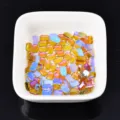 Flache Nagel-Strasssteine, Phantom-Aurora rechteckige Glas Kristalle für DIY Nagelkunst. - Rechteckig (2#) / 6X8mm