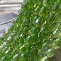 Green crystal drop beads, AB color faceted loose beads for DIY jewelry making accessories. - Fruit Green AB