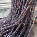 Perline di Cristallo Pagoda Colore AB Coni Facettati Elettroplati Accessori Gioielli DIY - Violetto AB