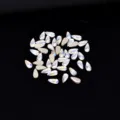 Strass per unghie piatti a goccia, cristalli luce blu per nail art. Vista variante. - A forma di goccia / 20 Pezzi (3x6mm)