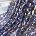 Dark purple AB crystal teardrop loose beads for DIY jewelry making and curtain accessories. - Violet AB