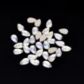 Strass in vetro piatto a goccia per nail art DIY, cristalli brillanti effetto chiaro di luna. - A forma di goccia / 20 Pezzi (5.2x8mm)
