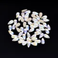 Strass a Goccia Colori AB Retropiatto Cristalli Pietre Nail Art DIY Brillante Decorazione - A forma di goccia / 20 Pezzi (4x8mm)