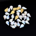 Strass per unghie in cristallo a goccia, retro piatto aurora luna blu decorazione unghie. - A forma di goccia / 20 Pezzi (5x10mm)