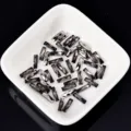 Mineralgraue flache Stab-Nagelstrasssteine glitzernde Kristallsteine für DIY Nagelkunst. - Rechteck / 2.5x9mm / Mineralgrau