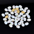 Strass di cristallo piatto ovale per nail art fai da te artigianato pietre preziose diamante - Forma Ovale Piatta / Confezione da 20 Pezzi (6x8mm)
