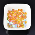 Flache unregelmäßige Nagel Strasssteine Aurora Glas Kristalle DIY Maniküre Dekoration 20 Stk - Pfeil (12#) / 5x8mm