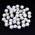 Strass piatti a forma di fiore aurora per nail art fai da te diamanti in vetro cristallo - Fiore di Prugno / 20 Pezzi/Confezione (8mm)