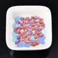 Flache unregelmäßige Nagelkunst Strasssteine Aurora lila Glas Kristalle DIY Nageldekoration - Pfeil (19#) / 5X7mm