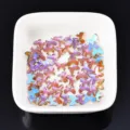 Flache Schmetterlings-Kristall-Strasssteine für DIY-Nagelkunst, Aurora-Glas-Diamanten. - Schere (20#) / 5.5x7mm