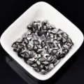 Kristall Tropfen Nailart Strasssteine Mix Flachrücken Diamant DIY grau 20Stk für Set - Blattform / 5x8mm / Mineralgrau